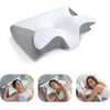 1 Stück Memory Foam Nackenstützkissen, 2-in-1 Ergonomisches Konturkissen für Nackenschmerzen, Konturierte Stützkissen, Nackenkissen