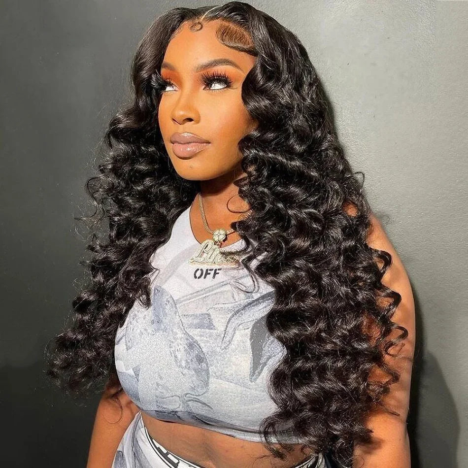 30 40 Inch Loose Deep Wave 13x6 HD Lace Frontal Human Hair Wig Brazilian 13x4 Curly Human Hair Lace Front Wigs Pre Plucked 250%