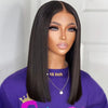 Short Brown Color Bob Wig Peruvian Straight Lace Front Human Hair Wigs For Women #33 Reddish Brown 13*6*1 T Lace Part Wig