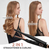 3/10 Inch Pencil Flat Iron Small Flat Irons for Short Hair Beard and Pixie Cut Mini Ceramic Tourmalin Hair Straightener