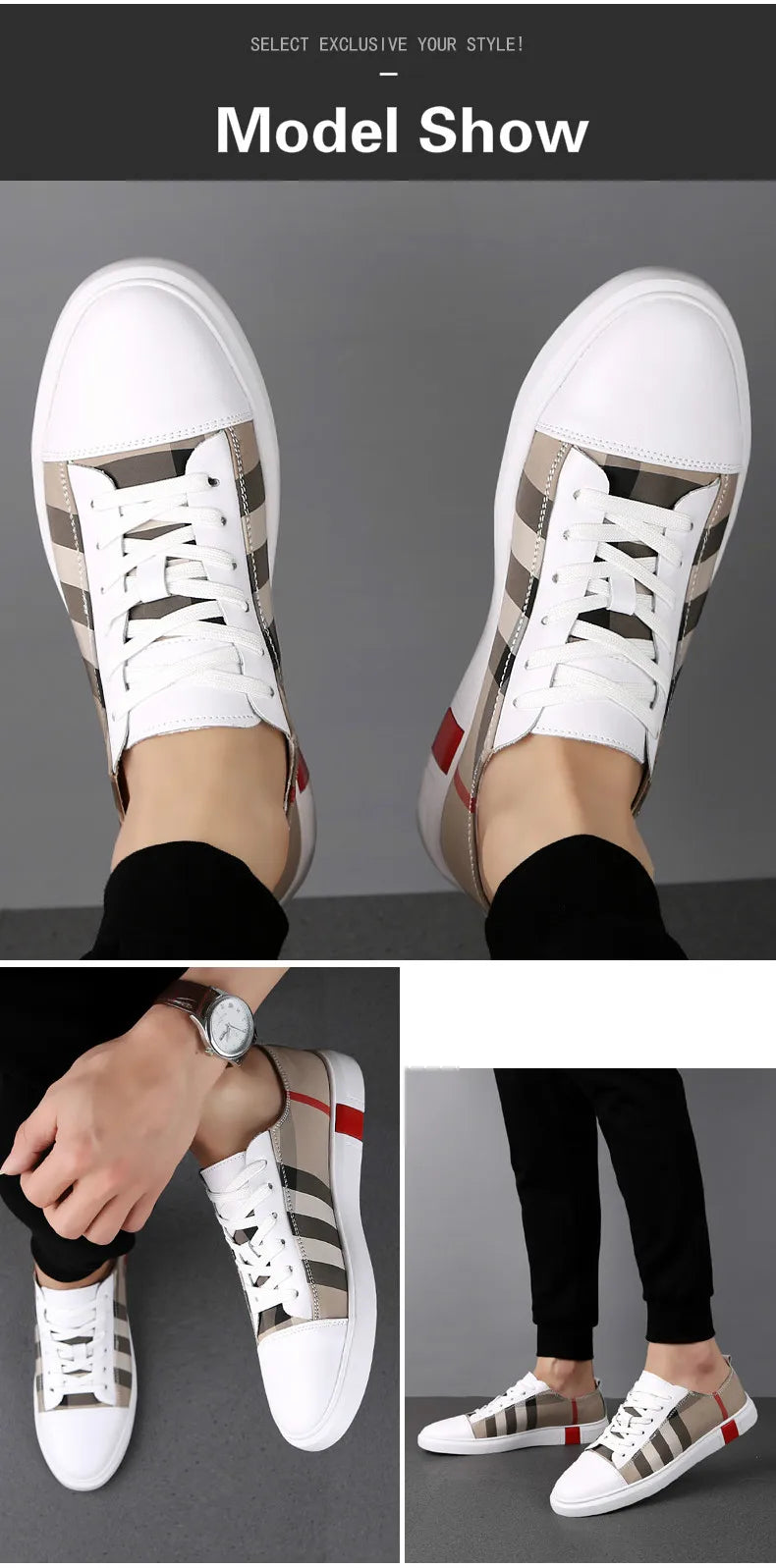 2022 New Fashion Mens Breathable Skateboard Shoes Men Fashion Sneakers High Quality Trainers Shoes Casual Genuine Leather Shoes