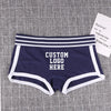 NEW Custom Underwear Girls Cotton Boyshorts Female Underwear Girls Gift Ladies Personalized Boxer Panties Breathable Women's