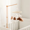 Baby Crib Mobile Bed Bell Rattle Toys Wooden Crochet Stars Pendant Bed Bell Toys Newborn Comfort Crib Bracket Hanging Toys Gifts