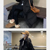 EVNISI Women Zipper Up Pockets Down Coat oversize Loose Coat Turtleneck Thicken Long Coat Women Casual Parkas 2024 Autumn Winter