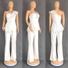 High Waist Strapless Jumpsuit Rivet Collar Lady Evening and Party Tube Top Jumpsuit for Women Elegant Sexy Birthday Jumpsuit