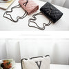Black Luxury Handbags And Purse Women PU Leather Messenger Shoulder Bag Plaid Female Crossbody Bag Tassel Quilted  Brand