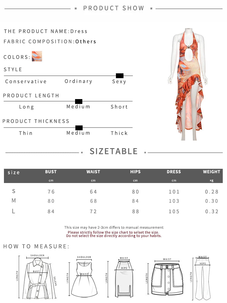 Weird Puss Halter Metal Buckle Dress Women Y2K Hollow Backless Summer Trend High Split Ruffles Sexy Elegant Bandage Maxi Bodycon