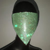 2024 NEW Crystal Masquerade Face Jewelry Women Party Accessories Fashion Fishing Net Metal Rhinestone Sequined Veil Body Jewel