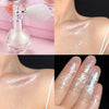 Diamond Highlighter Powder Spray Waterproof High Gloss Glitter Body Bronzer Highlight Powder Face Contour Illuminator Makeup