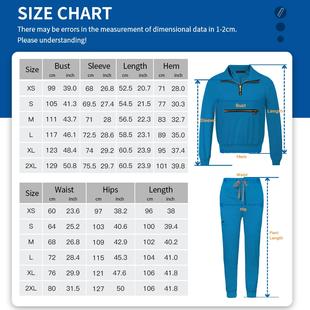 Hospital Medical Uniforms Nurse Suit Women Solid Color Dentistry Operating Room Scrub Set Two-piece Pet Grooming Doctor Workwear