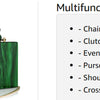 Luxury Crossbody Bag Pearl Marble Dark Green Acrylic PVC Evening Bags Women Purses And Handbags Wedding Party Beach Flap