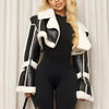 Weird Puss Furry Patchwork Women Crop Jacket Hipster Full Sleeve Open Stitch Hipster Streetwear Warm Outwear Basic Wild Coat