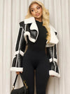 Weird Puss Furry Patchwork Women Crop Jacket Hipster Full Sleeve Open Stitch Hipster Streetwear Warm Outwear Basic Wild Coat
