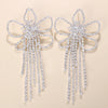 Stonefans Aesthetic Letter Earrings Designer Luxury for Women 2021 Fahsion Jewelry Rhinestone Designer Piercing Heart Earrings
