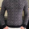 Autumn Winter Velvet Knitted Sweater Men's Long Sleeve Round Necked Sweater Slim Fit Casual Business Knitwear Tops Men Clothing
