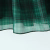 2024 Sweet Green Gingham Plaid Organza Ball Gown Dress Puff Sleeve Retro Women Swing Short Princess Robe Fairy Cake Vestidos