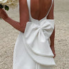 Elegant Pearl Bow Backless Short Dress Women's Sleeveless Party Cute Mini Dresses Black White Pink Chic Birthday Evening Y2K New