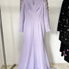 HIGH STREET Newest Fashion 2025 Designer Party Vestido Women's Diamonds Beaded Split Long Maxi Dress