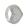 Full Micro Paved CZ Hollow Heart Ring High Quality Iced Out Bling Cubic Zirconia For Women Girlfriend Valentines Finger Jewelry
