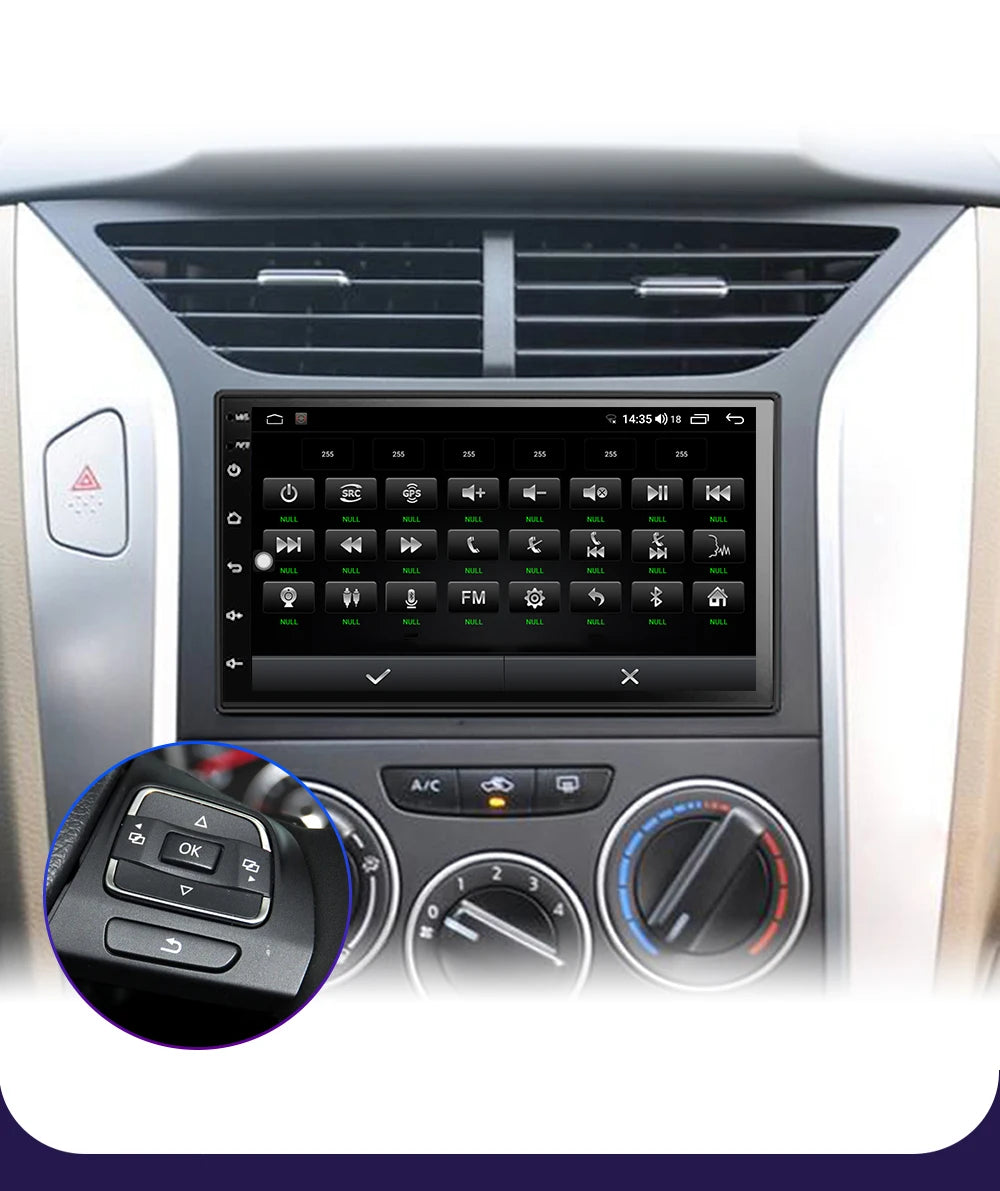 LEHX 7" 2Din MP5 Video Carplay & 4Core Android 14 Car Radio Audio Androidauto Carplay 4G GPS WIFI Automotive Multimedia Player