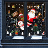 Christmas Window Sticker Merry Christmas Decorations For Home 2024 Cristmas Ornament Xmas Navidad Natal Gifts New Year 2025