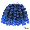 Synthetic Ombre Braiding Hair Jumpy Wand Curl Crochet Braids Hair Extension for Black Women Jamaican Bounce Curly Hair For Women