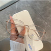 Transparent Computer Glasses Frame Women Men Anti Blue Light polygon Eyewear Blocking Glasses Optical Spectacle Eyeglass