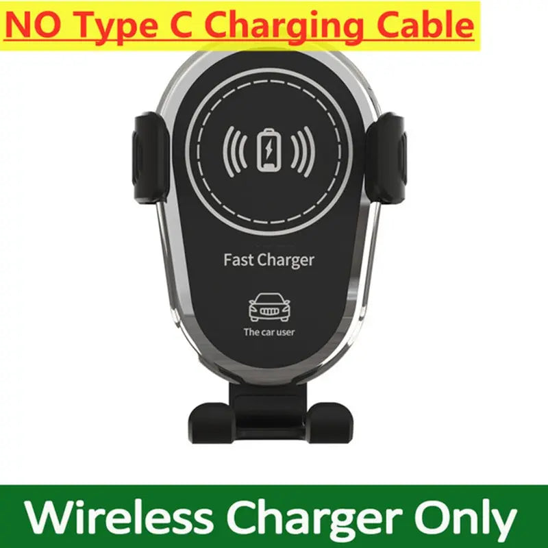 15W Wireless Car Charger Mount Air Vent Mobile Phone Holder Stand Fast Charging Station For iPhone 14 13 12 11 X Xiaomi Samsung
