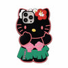 Hello Kitty Hawaiian Series Mobile Phone Shell Anime Sanrio 3D Stereoscopic Fall Prevention Iphone 14 13 12 11 Pro Soft Shell