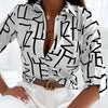Elegant Women Blouse 2023 Spring and Autumn Temperament Top Long Sleeve Stripe Print Office Slim Fit Pocket Shirt