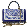 Vers handtas vierkante tas blauw blauw en wit porselein vierkante wilde tas vierkante handtas mini tas elegant FD99060124