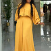 Spring Clothes for Women 2 Piece Sets Women Outfit Lantern Sleeves Suit with Wide Pants and Top High Street Ladies Elegant Sets