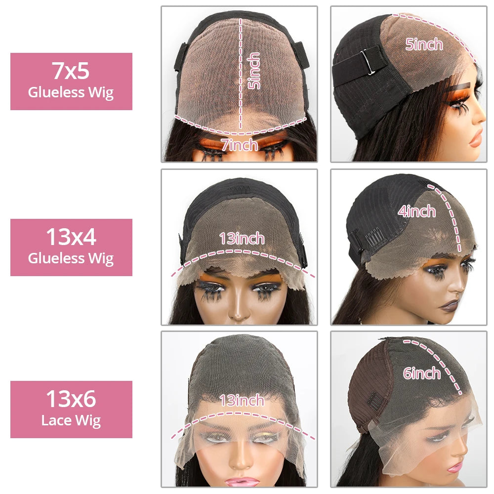 40 50 Inch Water Wave Curly Lace Front Wigs 13x4 13x6 HD Deep Wave Lace Frontal Wig 7x5 Glueless Human Hair Wigs For Women 300%