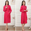100% Cotton Couples Long Thick Absorbent Terry Bath Robe Kimono Men Light Weight Towel Bathrobe Sleepwear Women Hotel Gown Robes