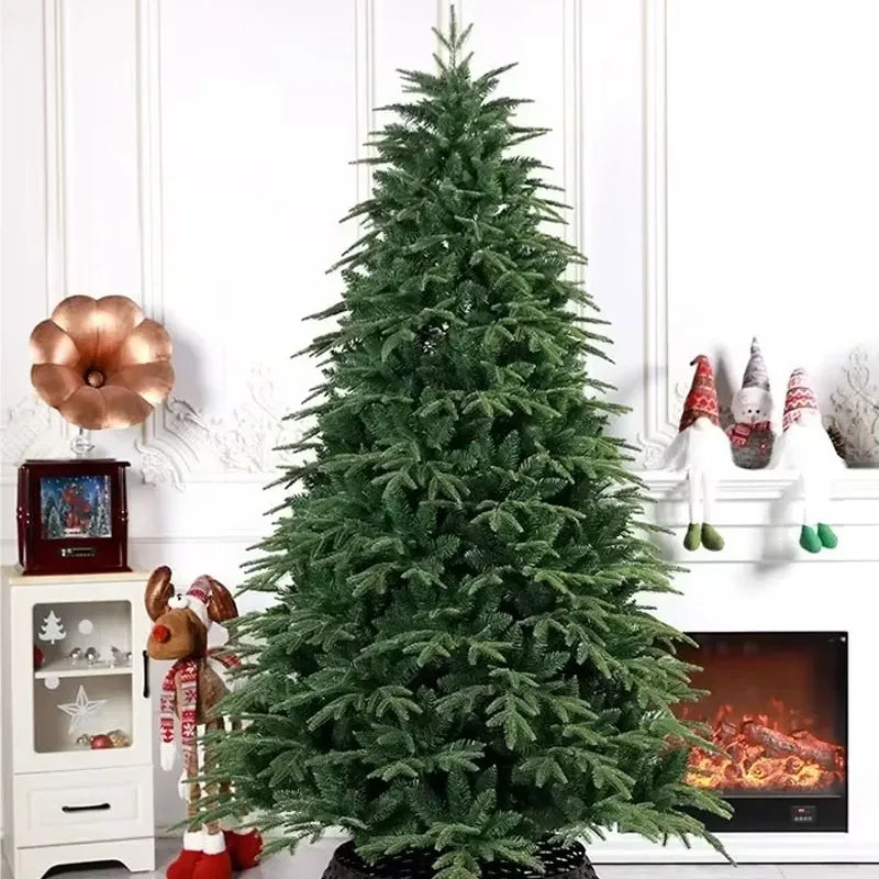 Artificial Christmas Tree PE+PVC Encryption with LED Lights Large Christmas Tree 120CM-240CM Home Christmas New Year Decorations