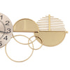 Large Golden Modern Minimalist Metal Wall Clock Family Living Room Decoration Pendant Creative Light Luxury Wall Watch Silent