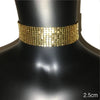 Fashion Metal Sequins Chokers Necklace Jewelry Women Statement Choker Wedding Necklace Jewelry Accessories For A Gift