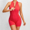 2025 Pad Deep V Women Tracksuit Yoga Set One Piece Jumpsuit Workout Scrunch Legging Sport Gym Active Suit Exercise Wear XP301
