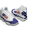 Dropshipping Print On Demand Custom Basketball Sneaker USA United States Flag Custom Print POD Shoes Custom Shoes