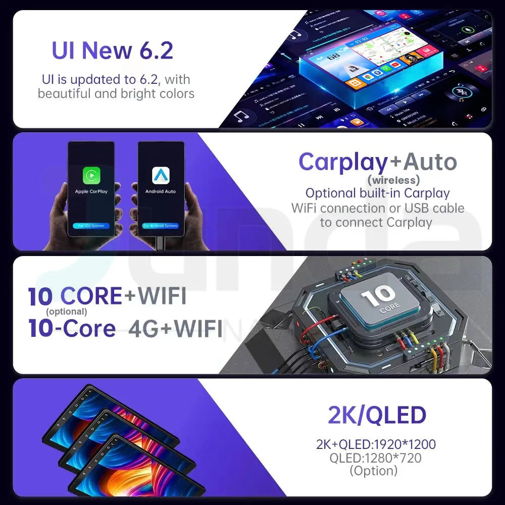 Android 14 Auto Car Radio For Jeep Compass Grand Cherokee Wrangler Chrysler Sebring Town Country Dodge Charger Multimedia Player
