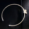 Ins Fashion Rhinestone Butterfly Collar Necklace Wedding for Women Simple Open Collar Choker Necklace Crystal Jewelry Gifts