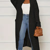 Plus Size Fall and Winter New 2023 Women's Solid Color Cardigan, Casual Knit Cardigan with Pockets Commuter Style Sweater XL-5XL