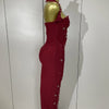 2025 Luxury Shining Diamonds Pearls Sleeveless Bodycon Bandage Long Dress Women Celebrate Evening Party Elegant Birthday Gowns