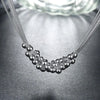 925 Sterling Silver elegant Grape beads Bracelet necklace earrings Jewelry set for women Fashion Party wedding accessories Gifts