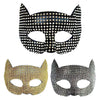 Shiny Cat Ear Masks Cosplay Halloween Party Costume Accessories Long Gloves Sexy Bling Kitten Half Masks