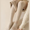 New Women Black White Knee High Lolita Socks Lady Female Over Knee Cute Long Sock Solid Color Stockings For Women