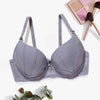 Beauwear Lace Trim Underwire Bra for Women Full Cup Molded Cup Bra Push Up Lingerie