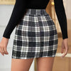 Qianniao style elegant elastic waist half skirt, hip hugging high waist short skirt