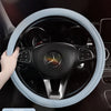 Napa Leather Perforated Patchwork Car Steering Wheel Cover, Non-slip, Breathable, Universal 15 Inch (Approx. 38.1cm)