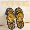 Custom Queen Of Absolutely Everything Gold Baroque Soft Memory Foam House Slippers Women Comfy Warm Anti-skid Sole Slipper